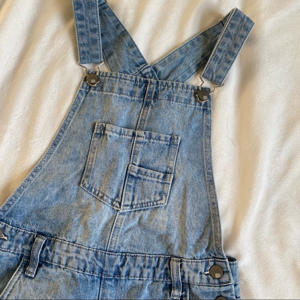 RSQ Collective -Ripped Girls Denim Shortalls - Picture 7 of 13
